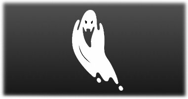 La foto mostra un costume da fantasma per Halloween stilizzato